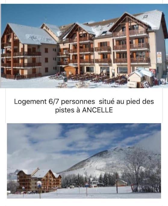 Appart très ensoleillé 7 pers au pied des pistes Ancelle Exterior foto