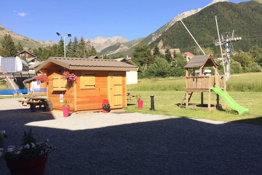 Appart très ensoleillé 7 pers au pied des pistes Ancelle Exterior foto