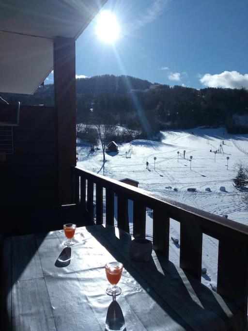 Appart très ensoleillé 7 pers au pied des pistes Ancelle Exterior foto