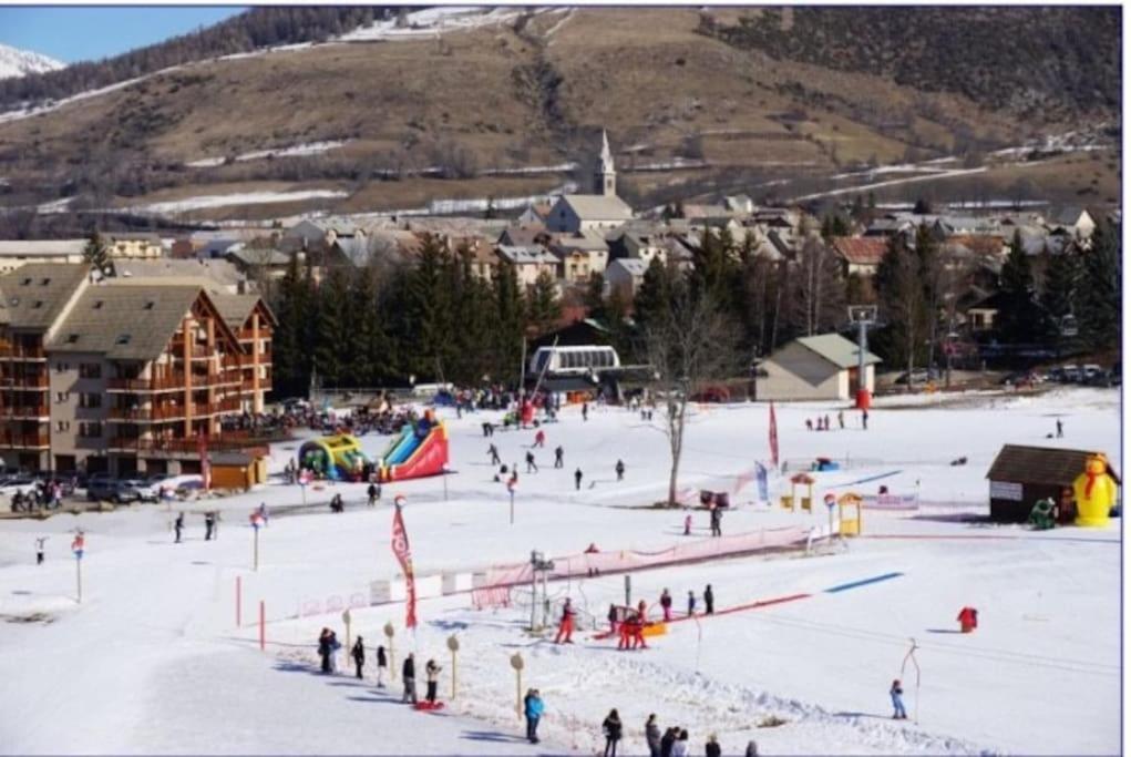 Appart très ensoleillé 7 pers au pied des pistes Ancelle Exterior foto